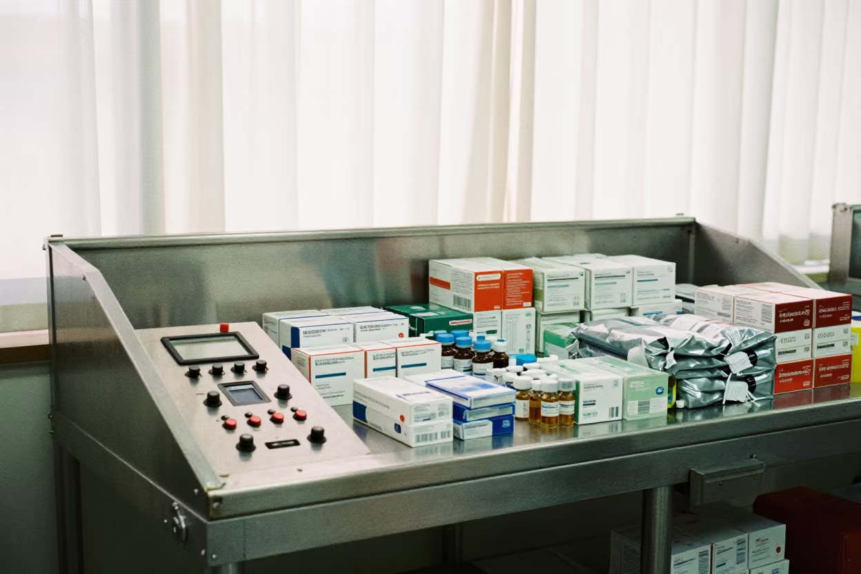 Reefer Fuel Key Board Shanghai Packing Station in at a fulfillment packing station in Jing'an, Shanghai