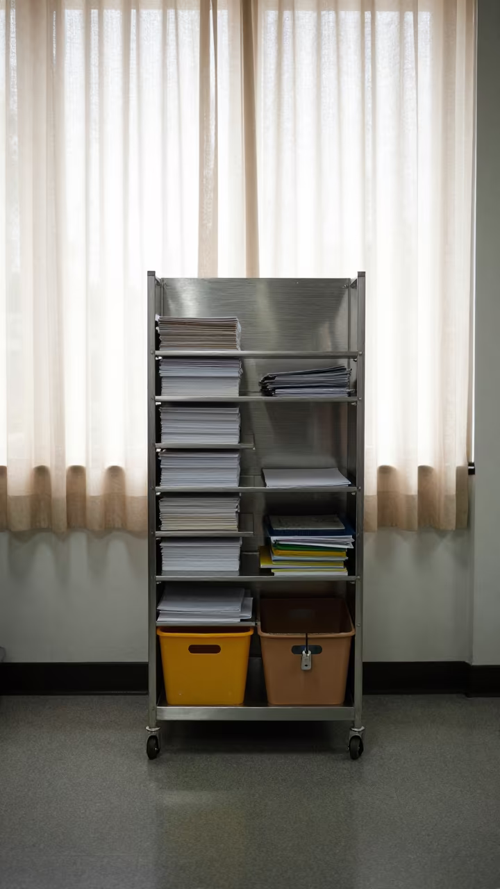 Reimbursement Check Rack in Ndola Conference Room in inside a conference room in Ndola