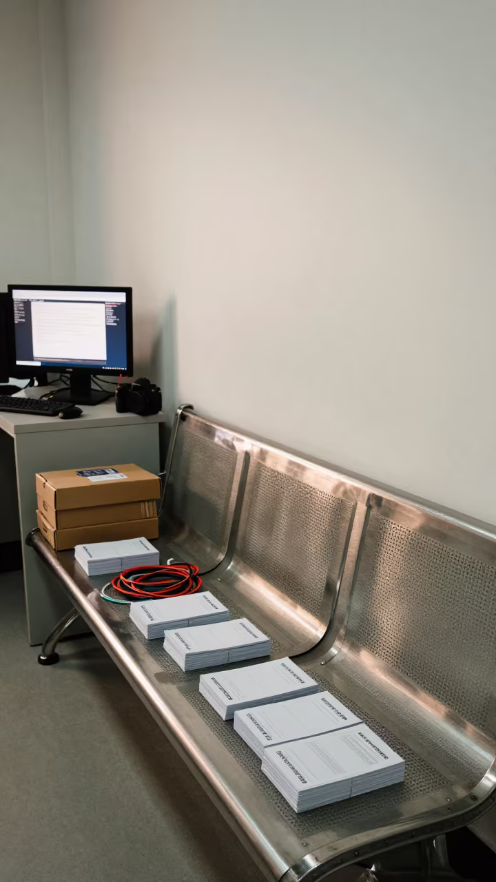 Remote Hire Welcome Bench in Gaya Office in in an operations center under monitor glow in Gaya