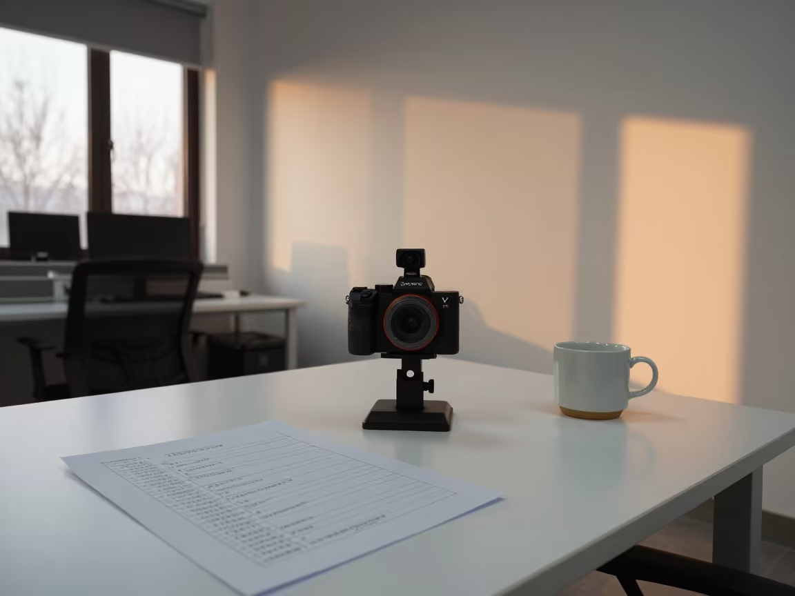 Remote Onboarding Kit Before Dawn in Zhengzhou Office in inside a quiet office training suite near Zhengzhou