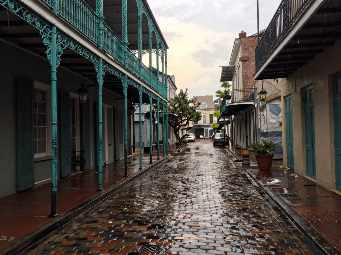 Renovation Scene in New Orleans in in New Orleans, Louisiana, United States