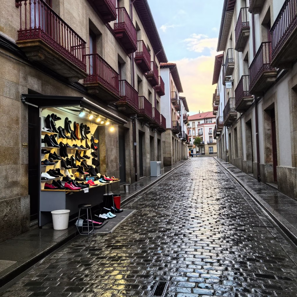 Repair Stall in Bilbao in in Bilbao, Spain