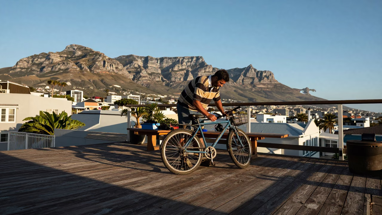 Repairing Bicycle in Cape Town in in Cape Town, South Africa