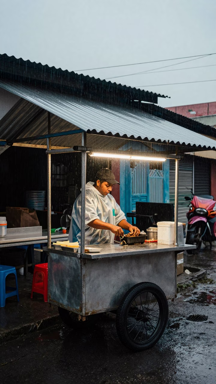Repairing Cart in Lima in in Lima, Peru
