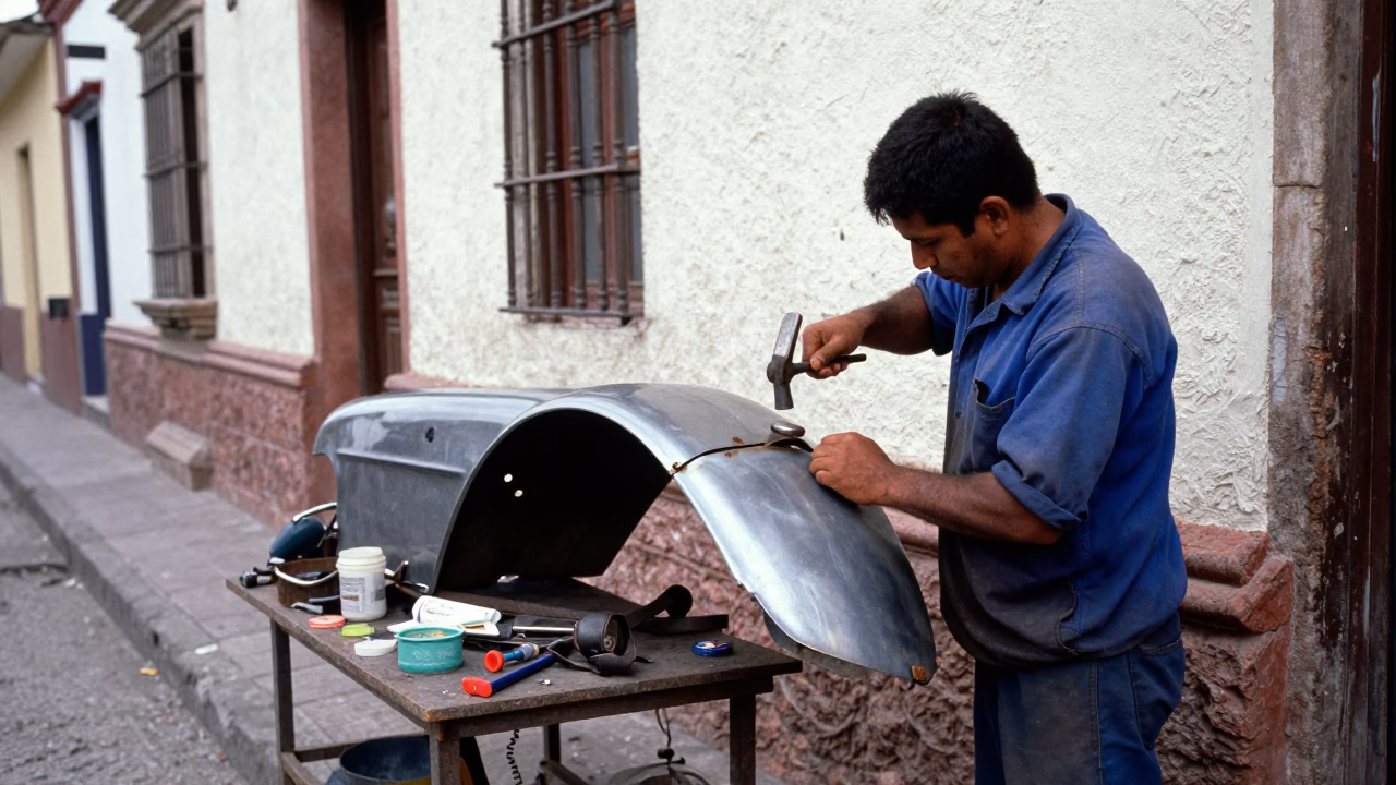 Repairing Fender in Quito in in Quito, Ecuador