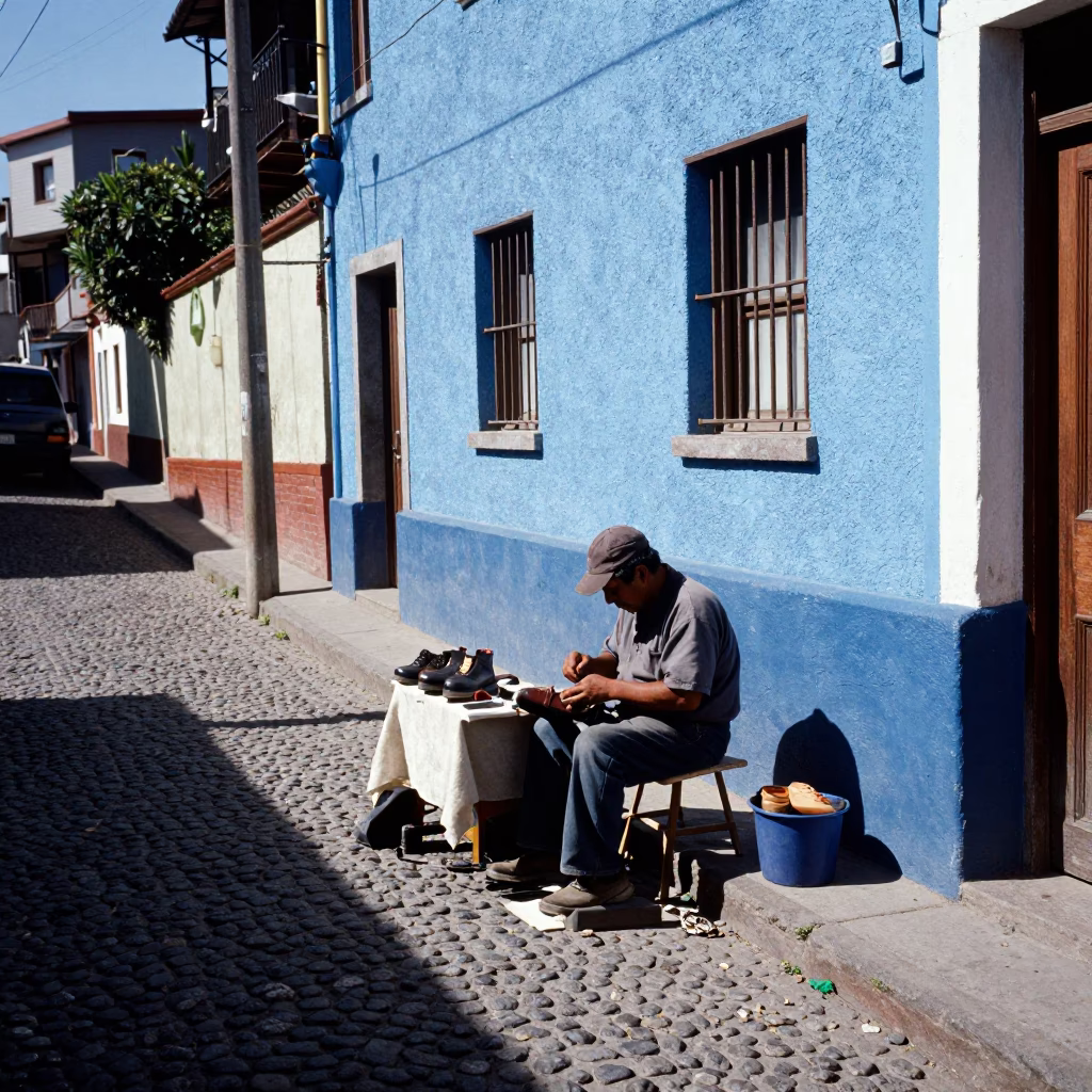 Repairing Footwear in Valparaiso in in Valparaiso, Chile
