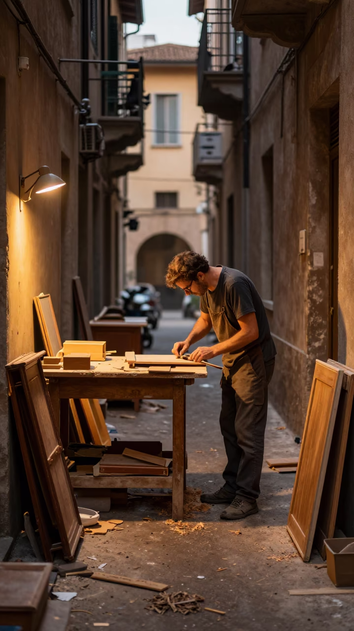 Repairing Furniture in Milan in in Milan, Italy
