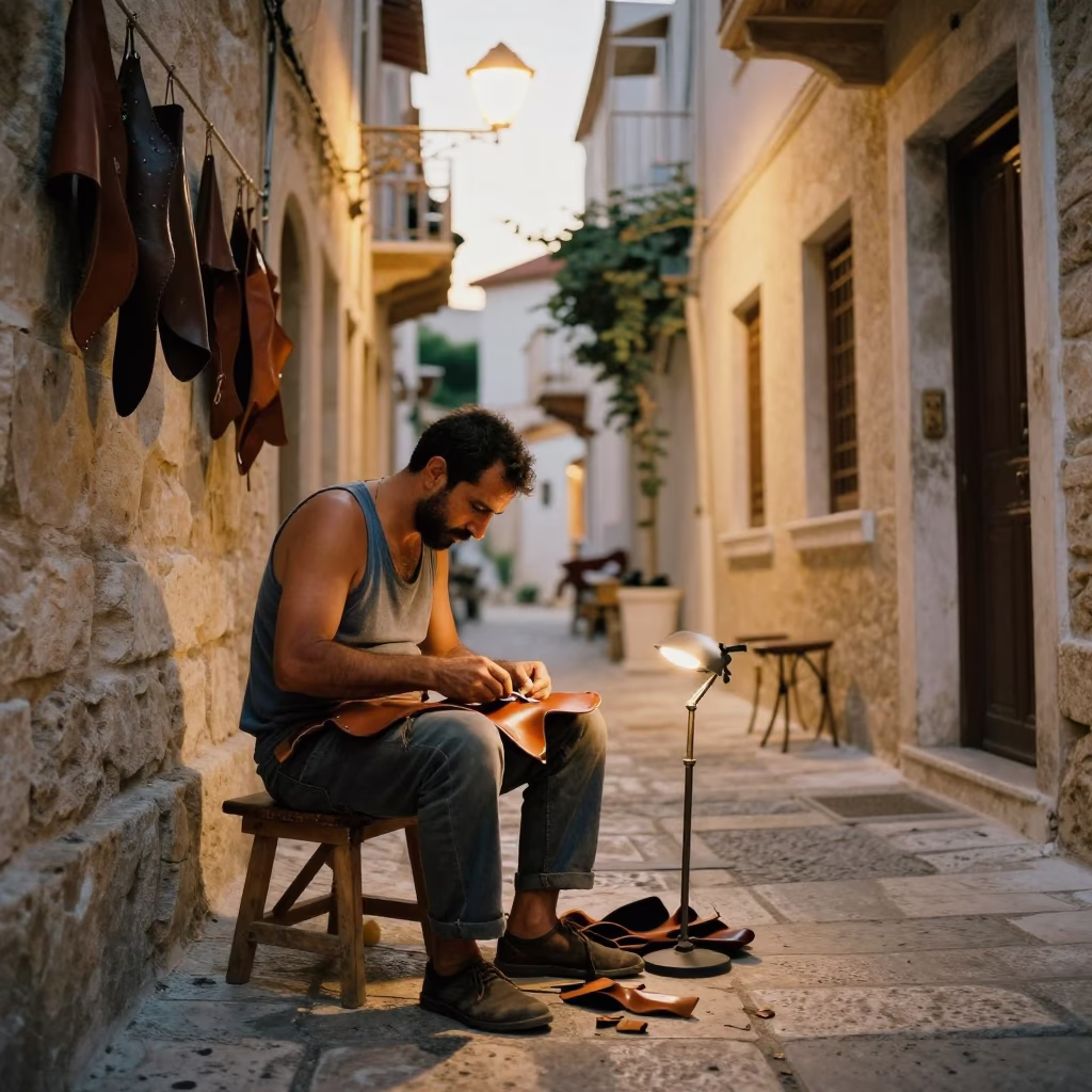 Repairing Leather in Athens in in Athens, Greece
