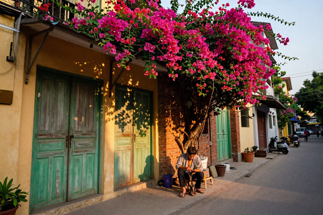 Repairing Sandal in Hanoi in in Hanoi, Vietnam