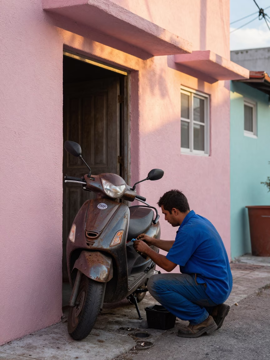 Repairing Scooter in Miami in in Miami, Florida, United States
