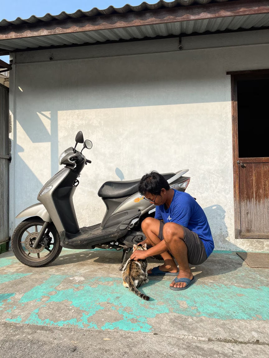 Repairing Scooter in Phuket in in Phuket, Thailand