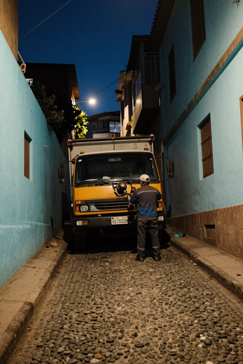 Repairing Truck in Valparaiso in in Valparaiso, Chile