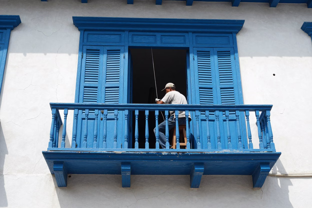 Repairman Working in Cartagena in in Cartagena, Colombia