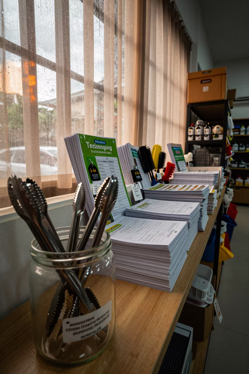 Reptile Feeding Tongs Jar Monsoon Afternoon in inside a pet store aisle near Kuala Lumpur