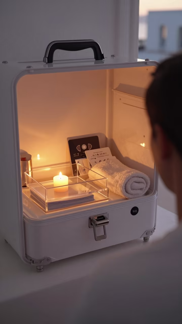 Reptile Hide Box in Mykonos Grooming Bay in inside a grooming bay in Mykonos