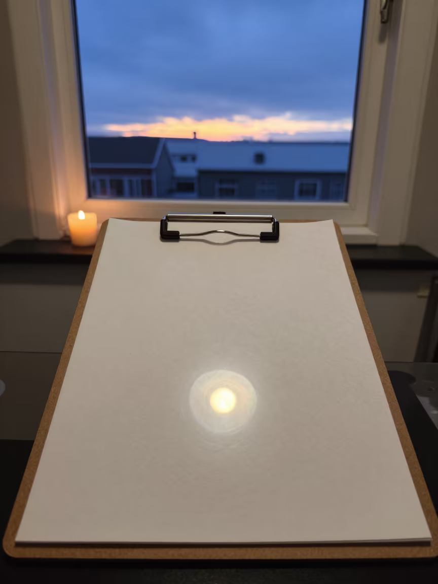 Rescue Clipboard in Reykjavik Adoption Room in inside an adoption room in Reykjavik