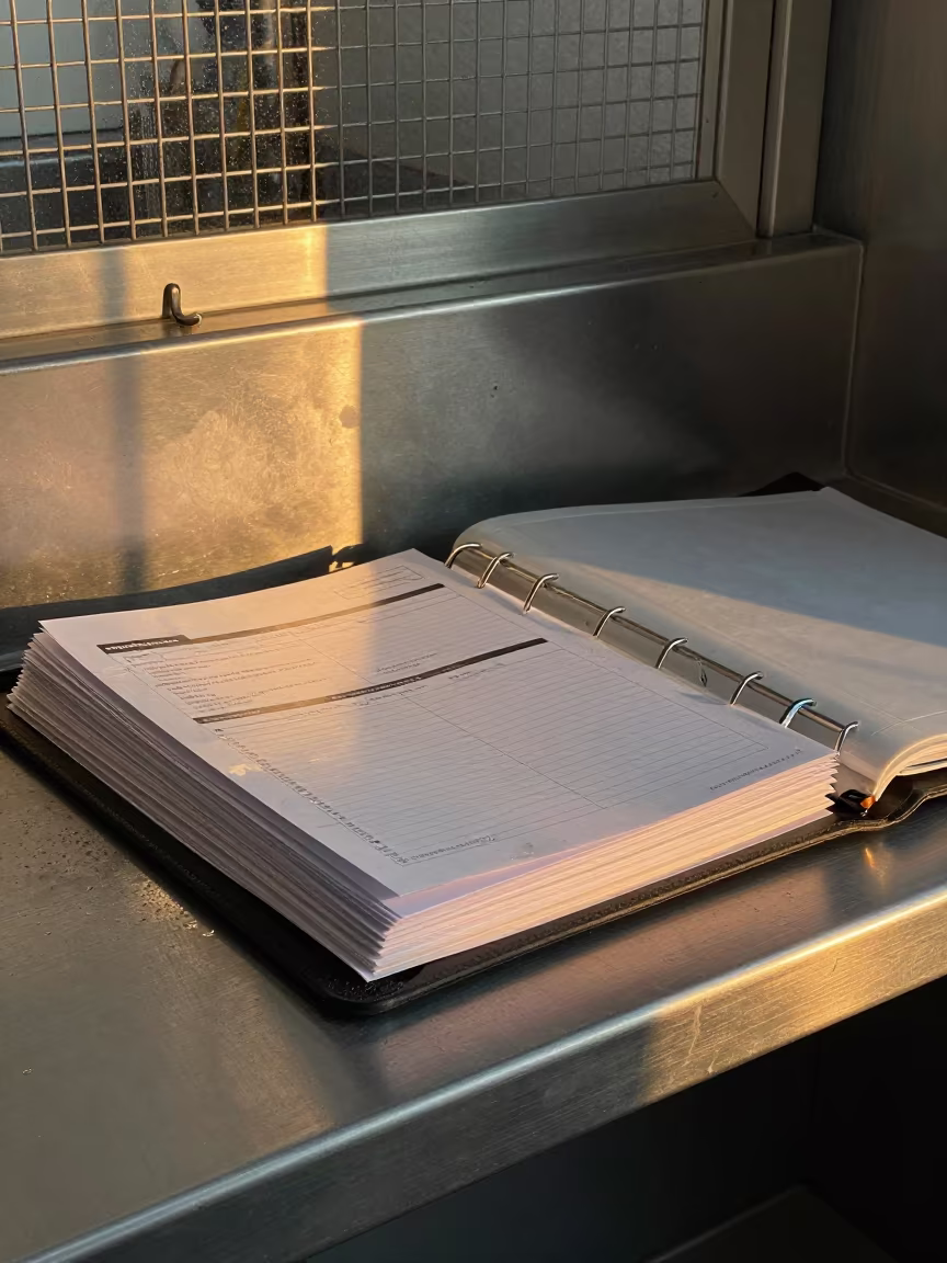 Rescue Fuel Log Binder at Dog Wash in at a self-serve dog wash station in Swabi
