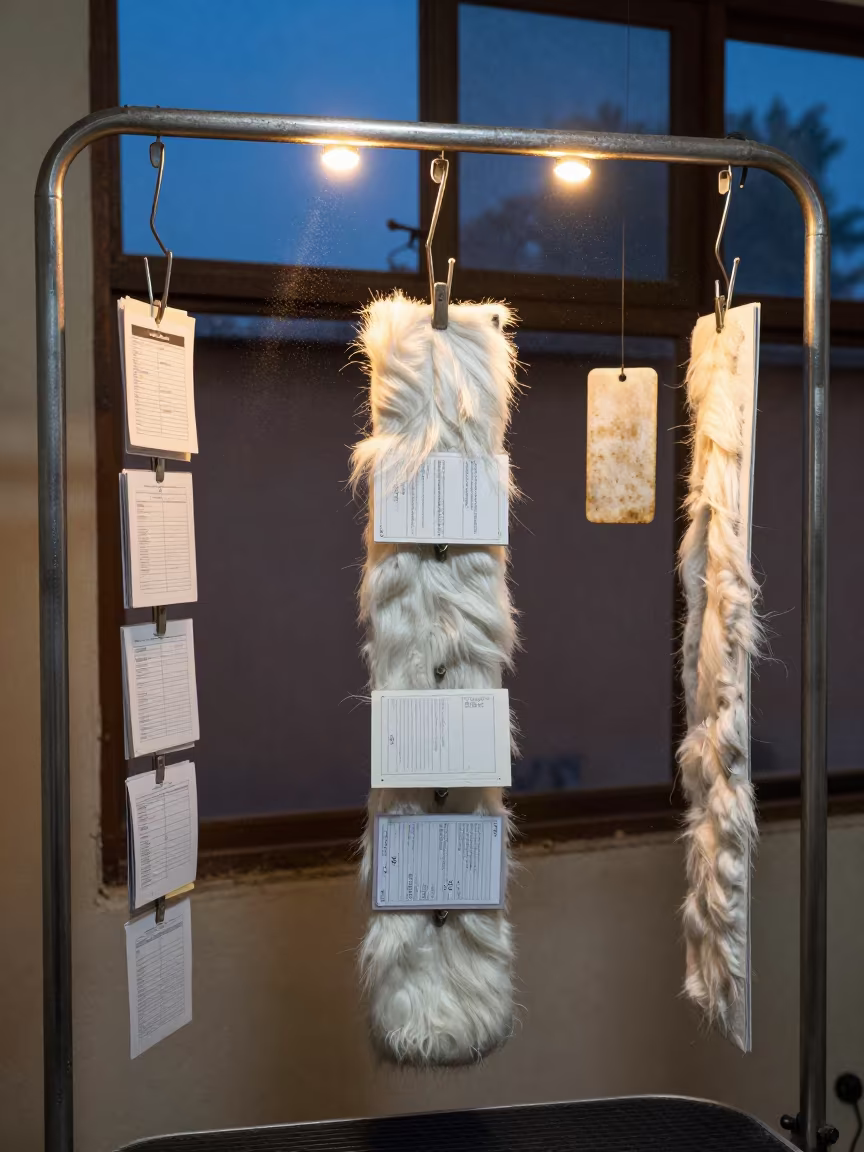 Rescue Van Hook Strip in Bafoussam Grooming Bay in inside a grooming bay in Bafoussam