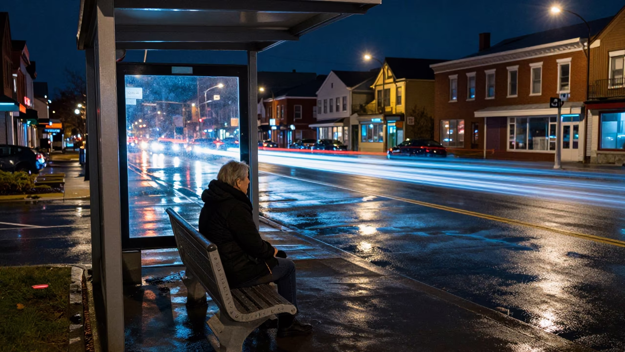 Resident Waiting in Halifax in in Halifax, Nova Scotia, Canada