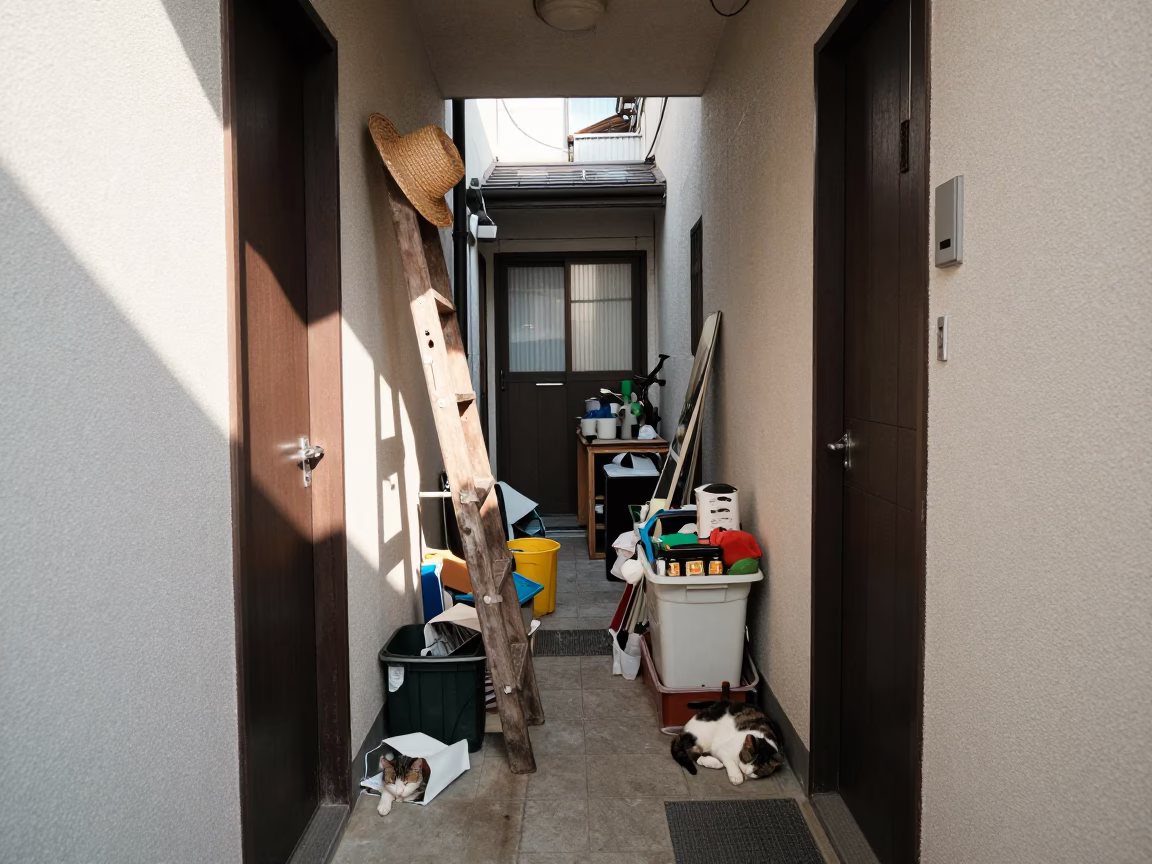 Residential Entryway in Fukuoka in in Fukuoka, Japan