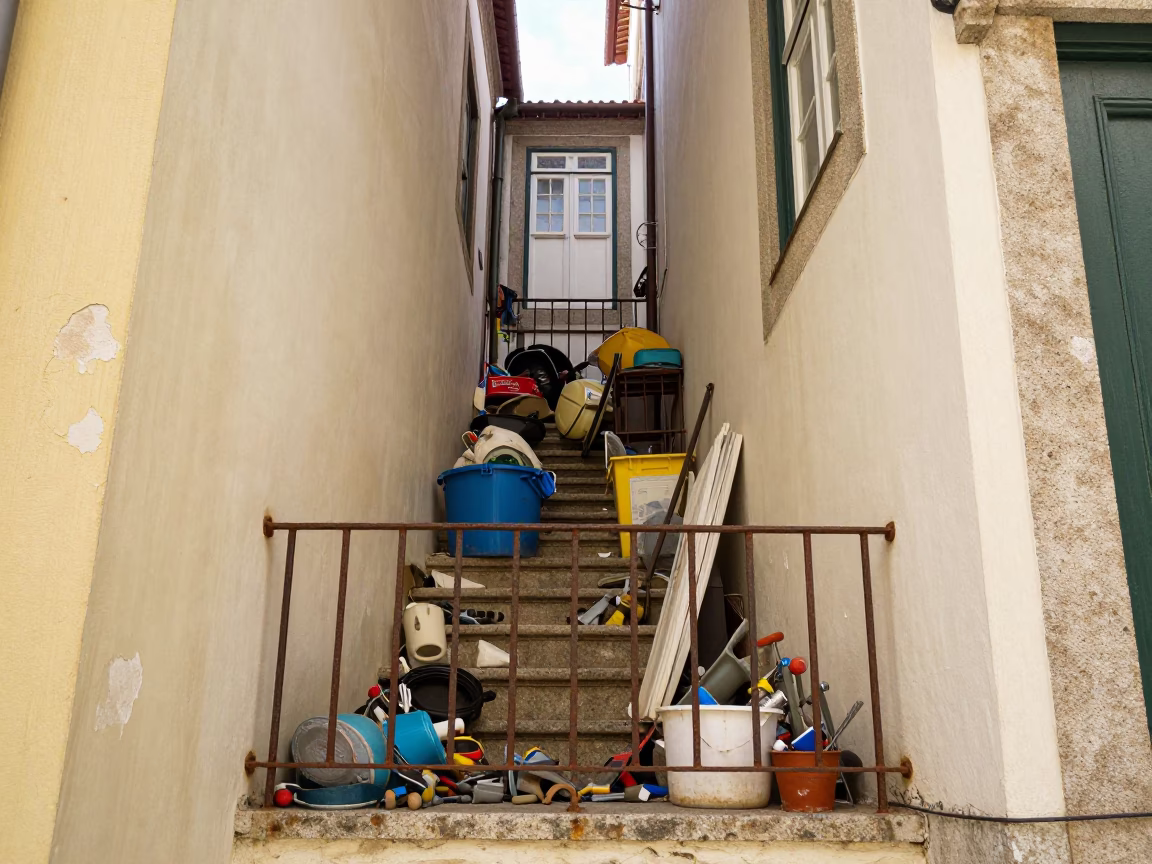 Residential Stairwell in Porto in in Porto, Portugal