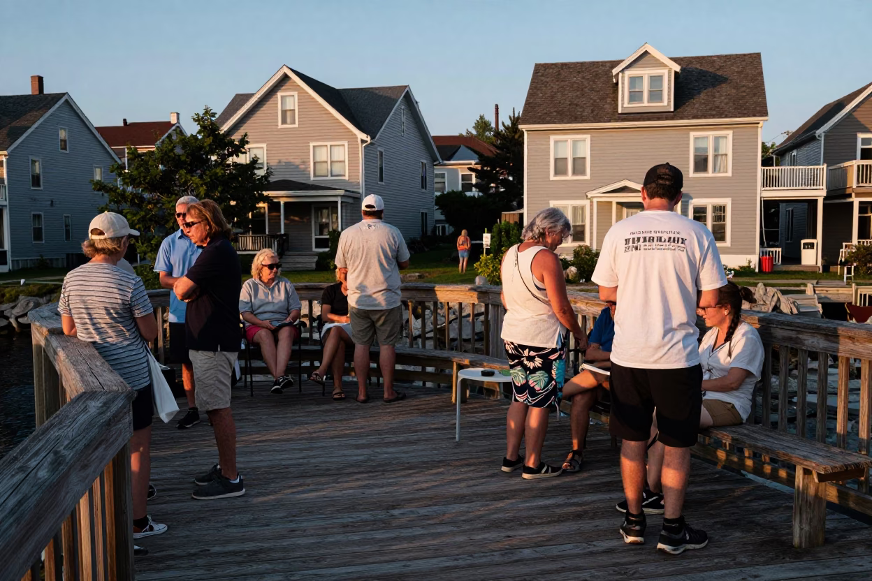 Residents Lingering in Halifax in in Halifax, Nova Scotia, Canada