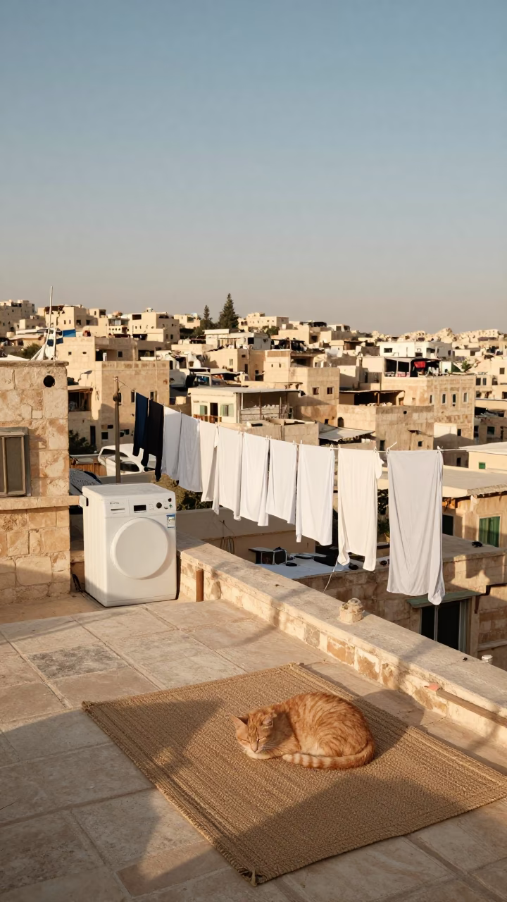 Resting Cat in Amman in in Amman, Jordan