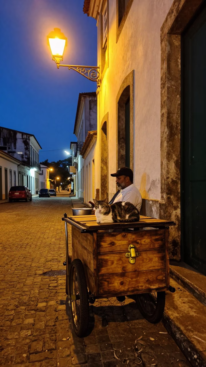 Resting Cat in Salvador in in Salvador, Brazil