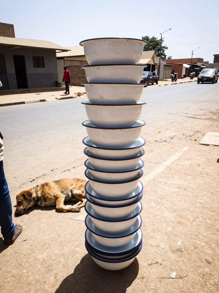 Resting Dog in Dakar in in Dakar, Senegal