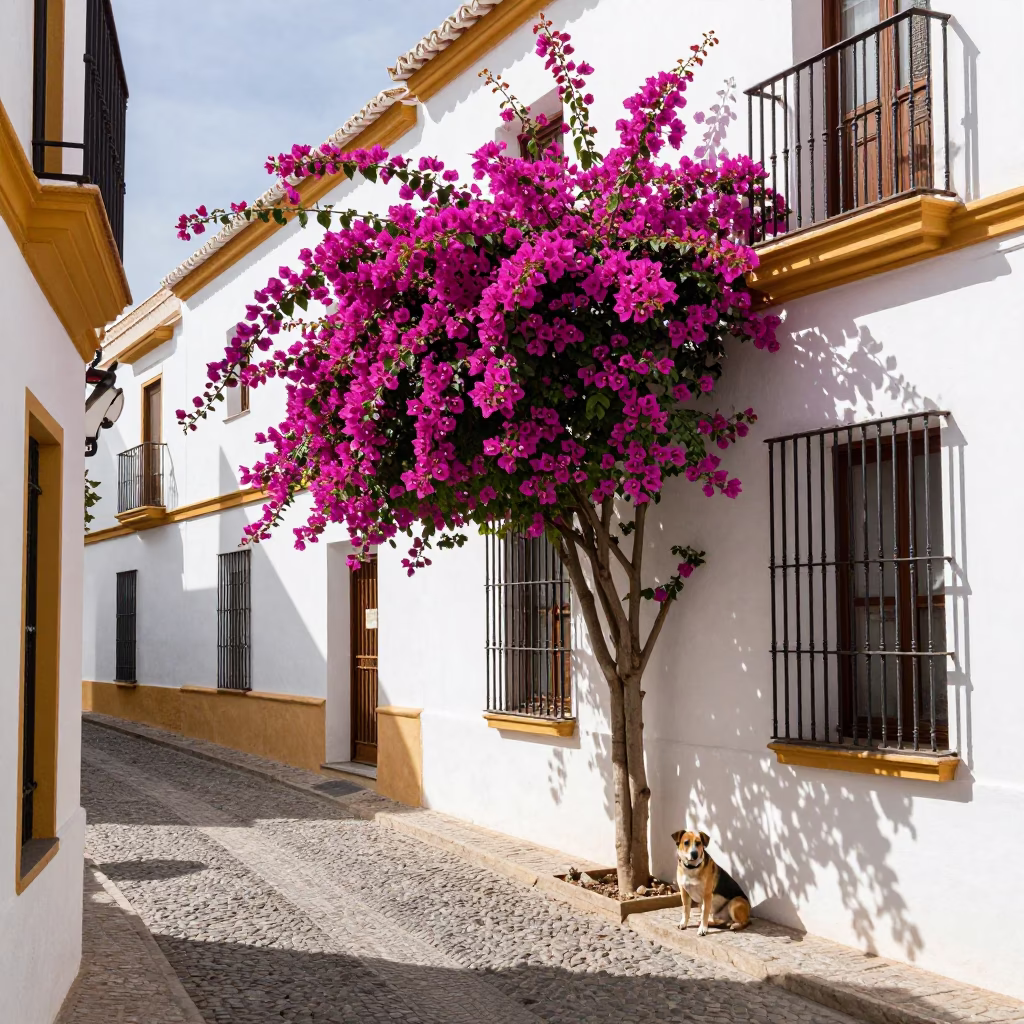 Resting Dog in Granada in in Granada, Spain