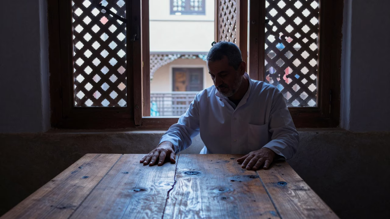 Resting Hands in Fez in in Fez, Morocco