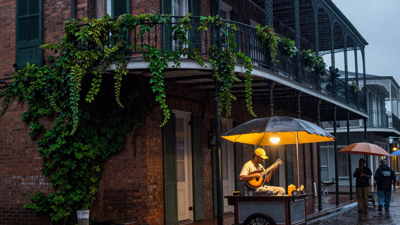 Resting Mandolin in New Orleans in in New Orleans, Louisiana, United States