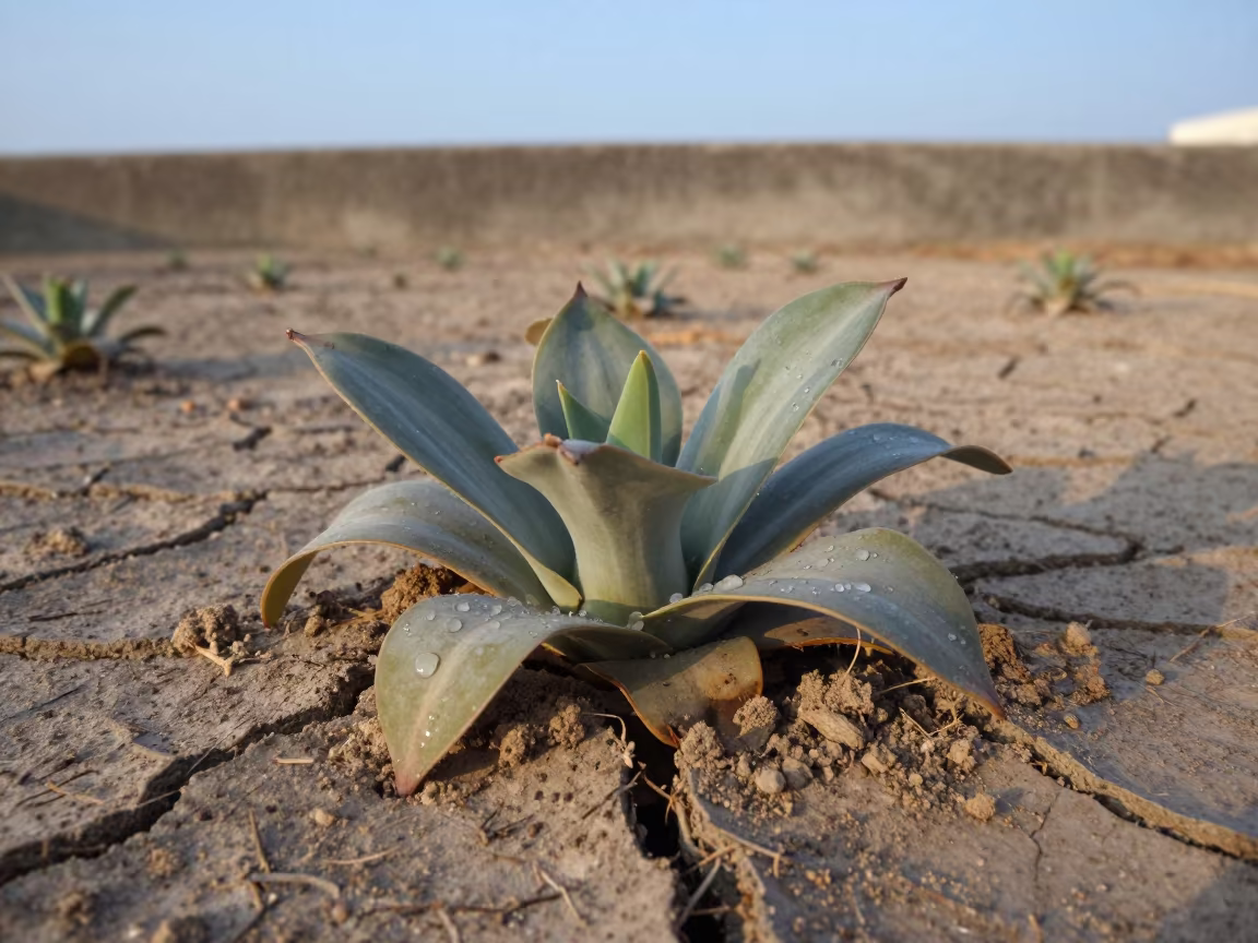 Resurrection Plant Unfurling After Rain Macau in near Macau