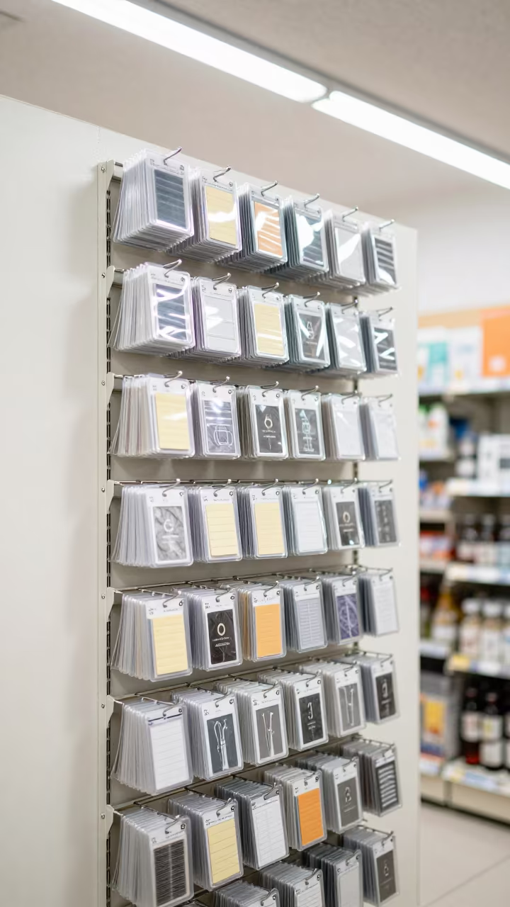 Retail Lane Marker in Urayasu Store Display in along a front-of-store display run in Urayasu