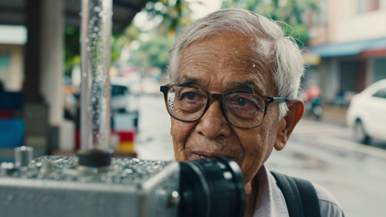 Retired Astronomer in Dala Yangon Monsoon in near Dala, Yangon