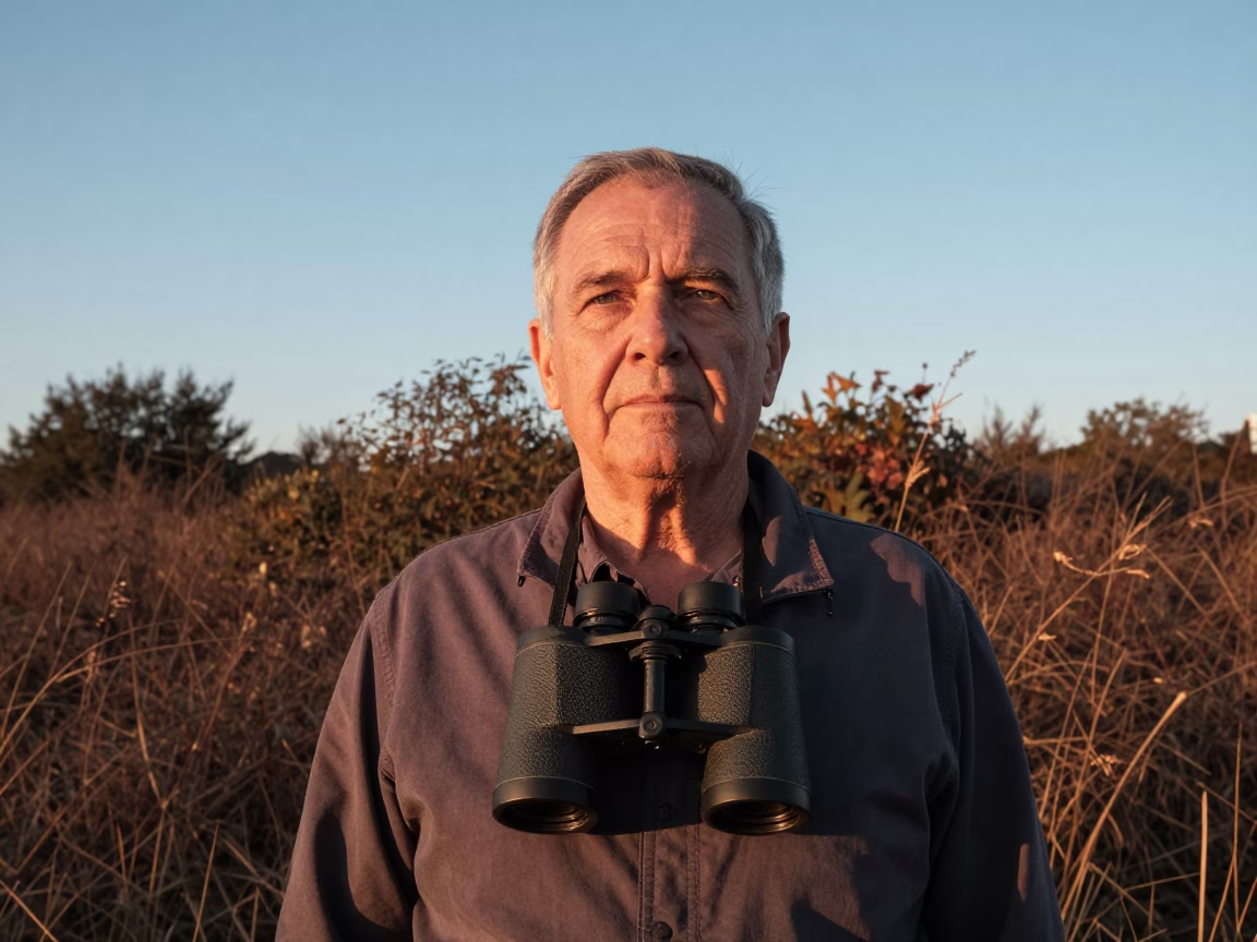 Retired Fire Lookout Portrait in Oxford Light in in Oxford