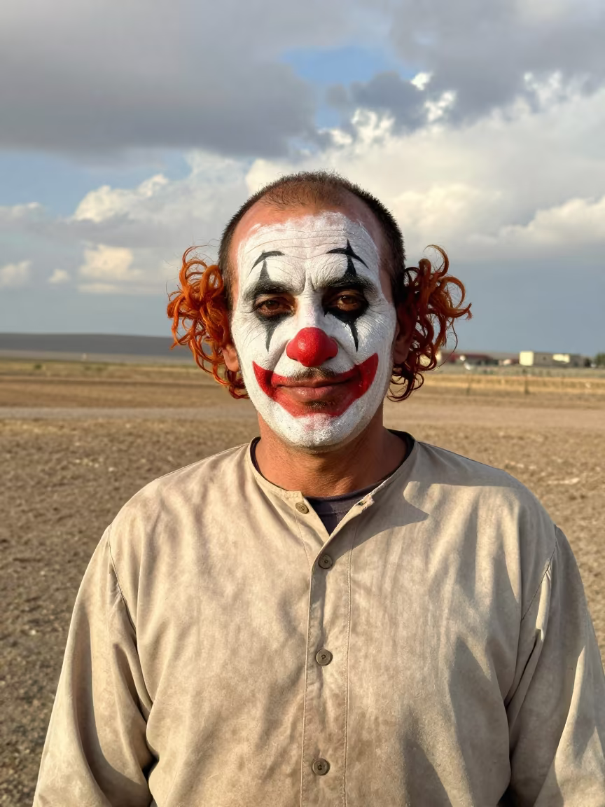 Retired Rodeo Clown in Muş Late Afternoon in in Muş