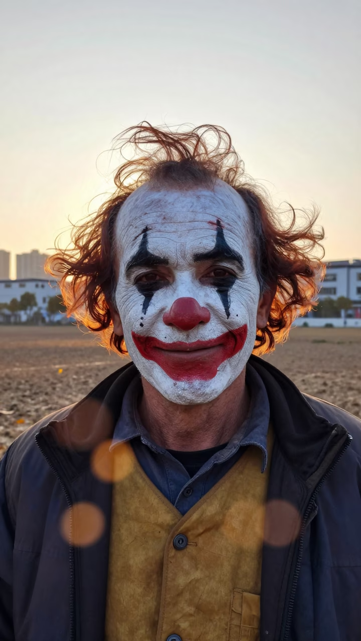 Retired Rodeo Clown Ningbo Dawn Portrait in in Ningbo