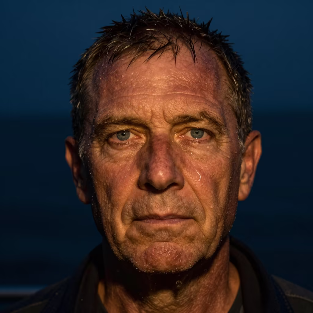 Retired Sea Captain Predawn Portrait in near Sydney
