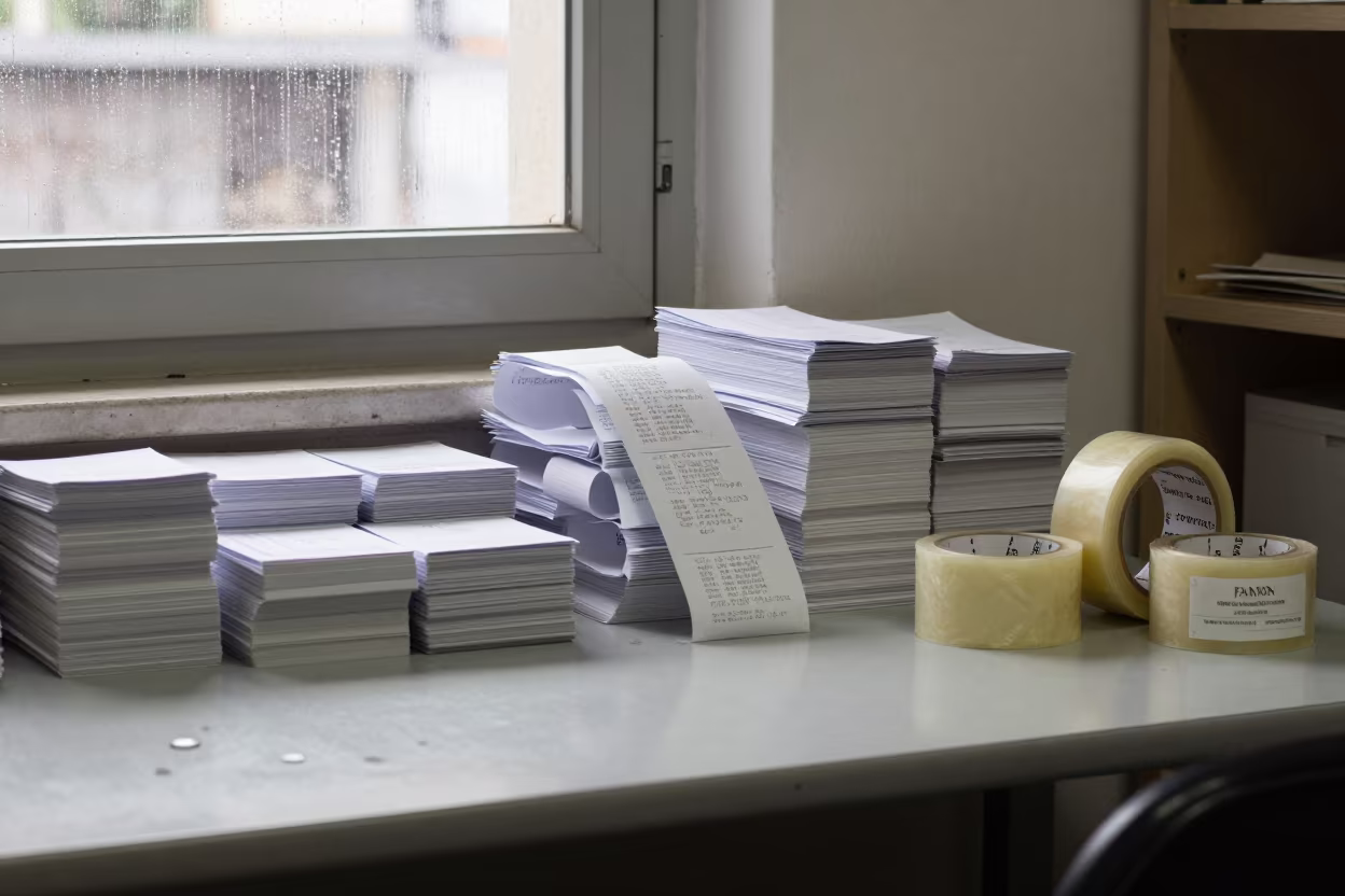 Returns Desk Stockroom Retiro Buenos Aires Monsoon in inside a stockroom behind the sales floor near Retiro, Buenos Aires