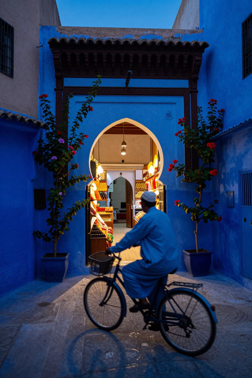 Riad Entrance in Marrakech in in Marrakech, Morocco