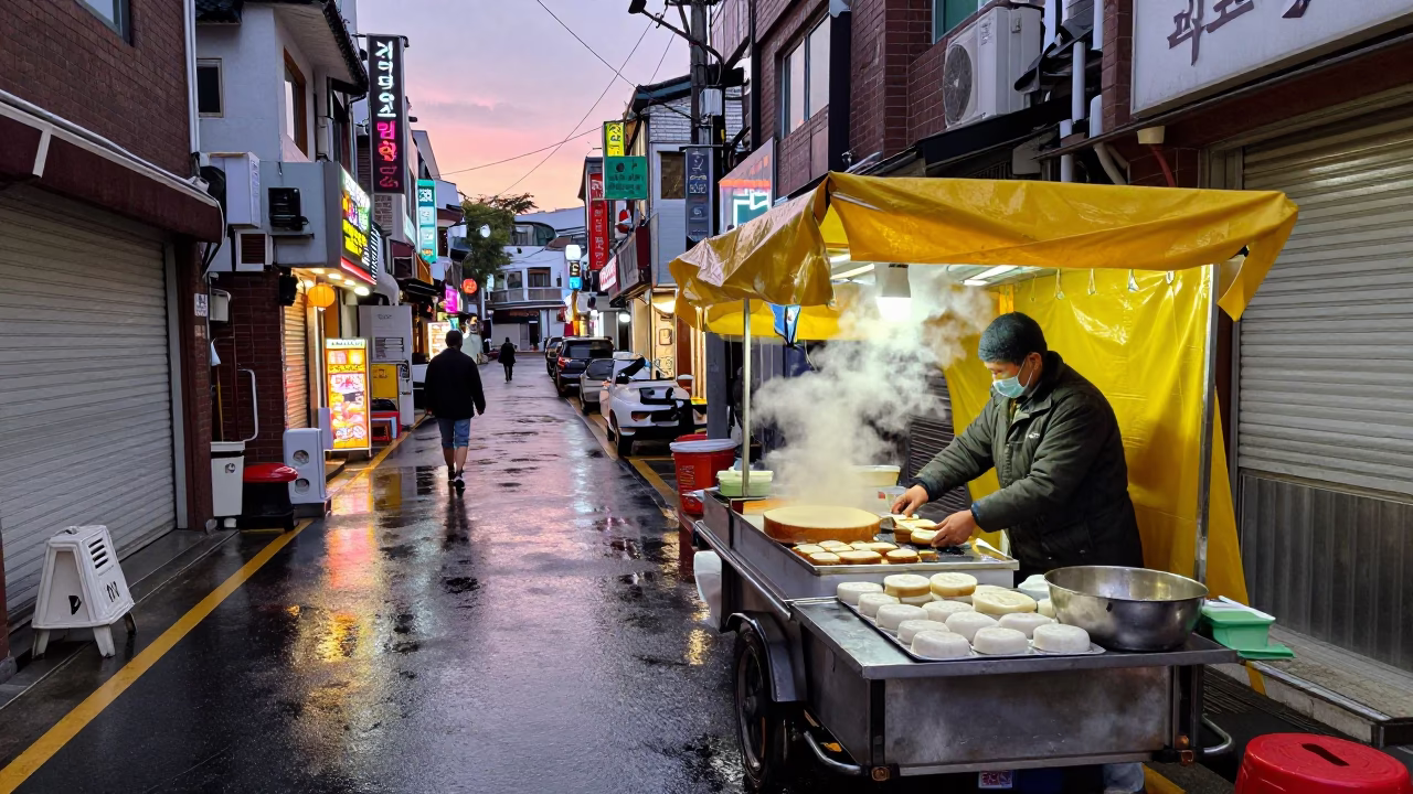 Rice Cakes in Seoul in in Seoul, South Korea