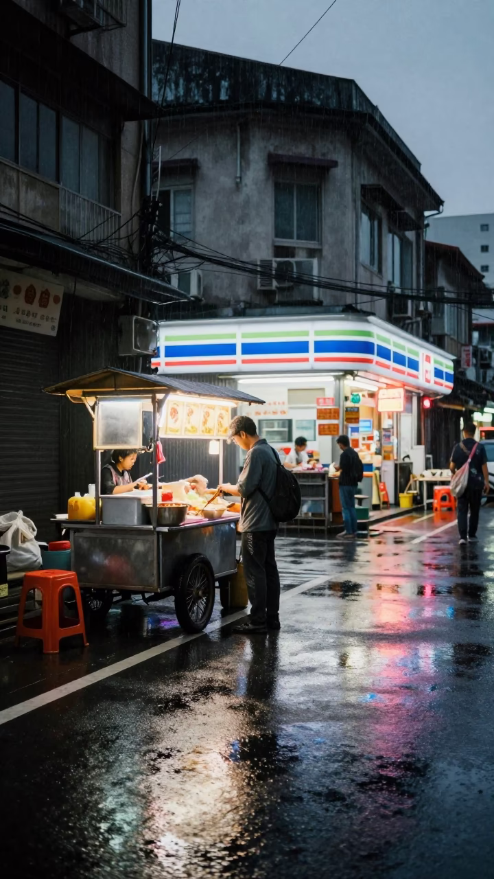 Rider Pausing in Kaohsiung in in Kaohsiung, Taiwan
