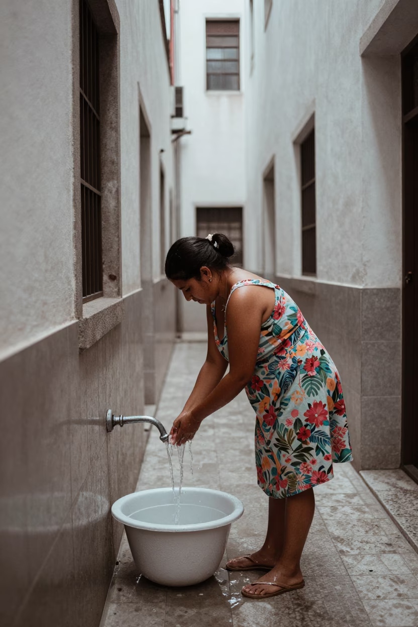 Rinsing Basin in Mexico City in in Mexico City, Mexico