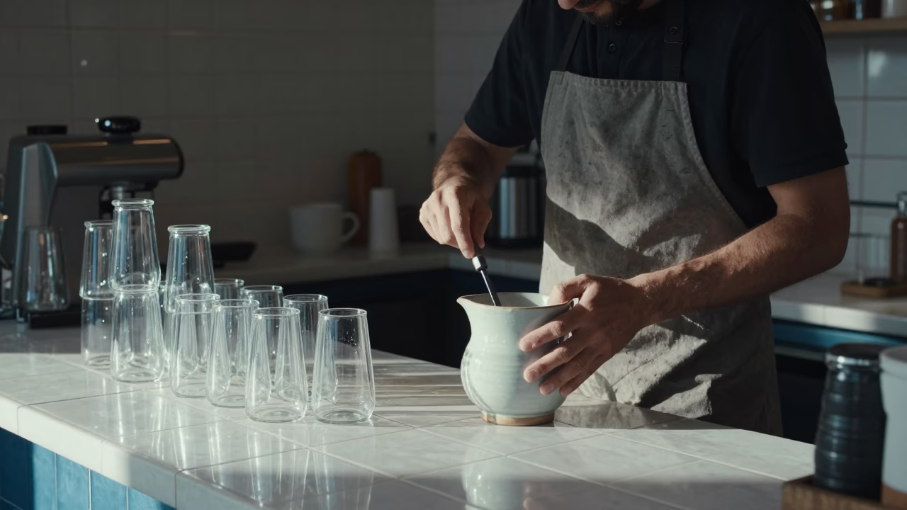 Rinsing Chisel in Madrid in in Madrid, Spain