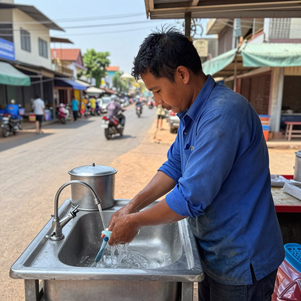Rinsing Equipment in Phnom Penh in in Phnom Penh, Cambodia