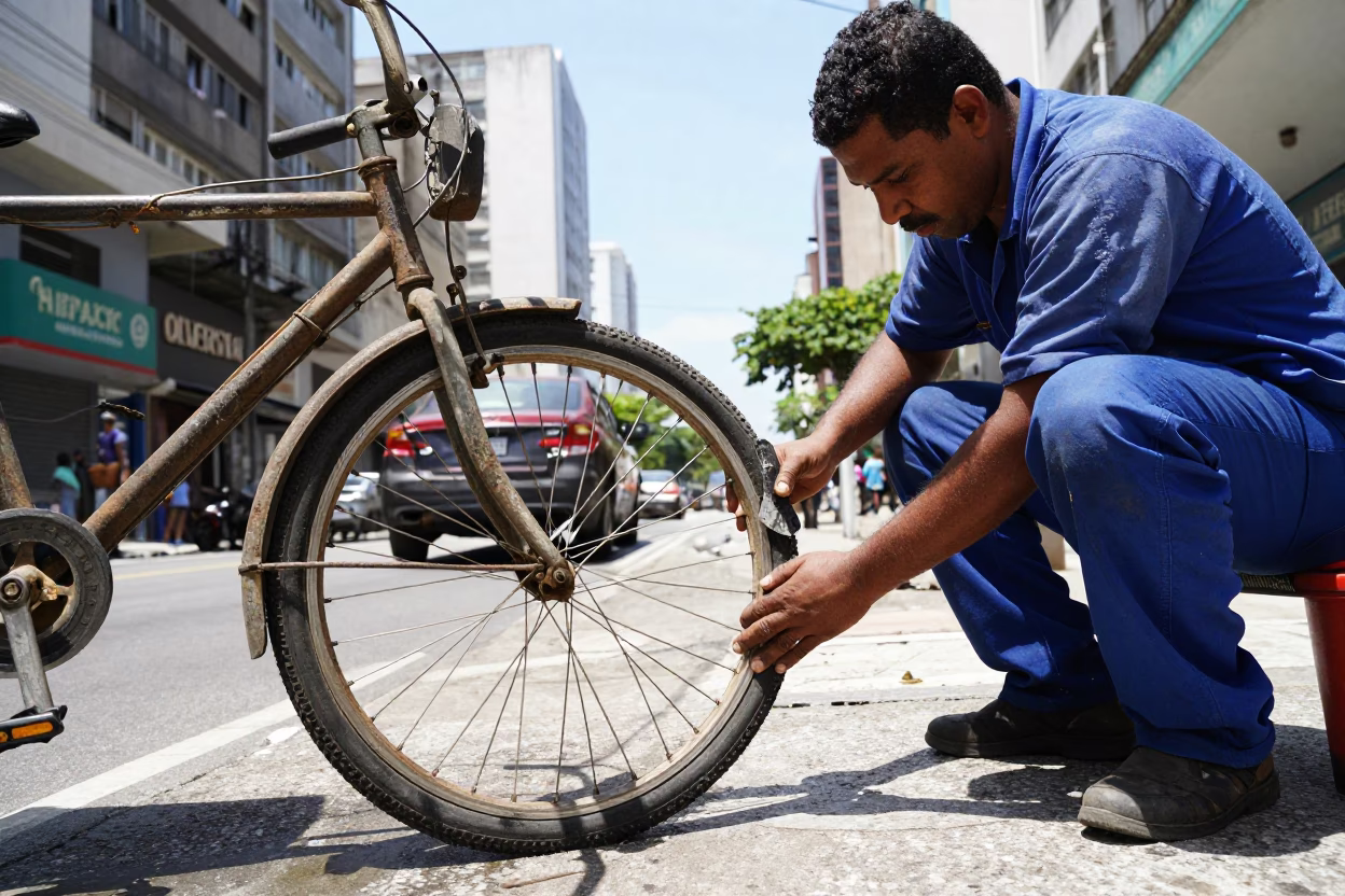 Rio De Janeiro Bicycle Tire in in Rio de Janeiro, Brazil