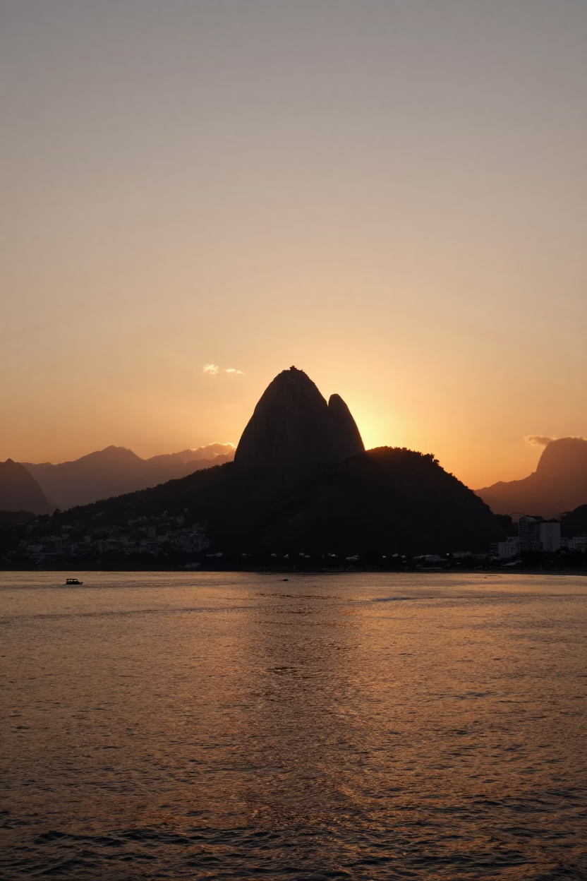 Rio De Janeiro Sugarloaf Mountain And Guanabara Bay in in Rio de Janeiro, Brazil