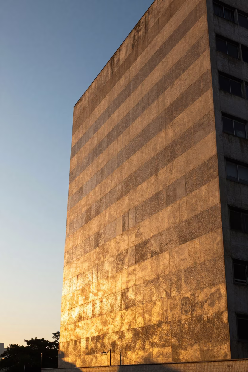 Rio De Janeiro Sunlight Stripes at Golden Hour in in Rio de Janeiro, Brazil