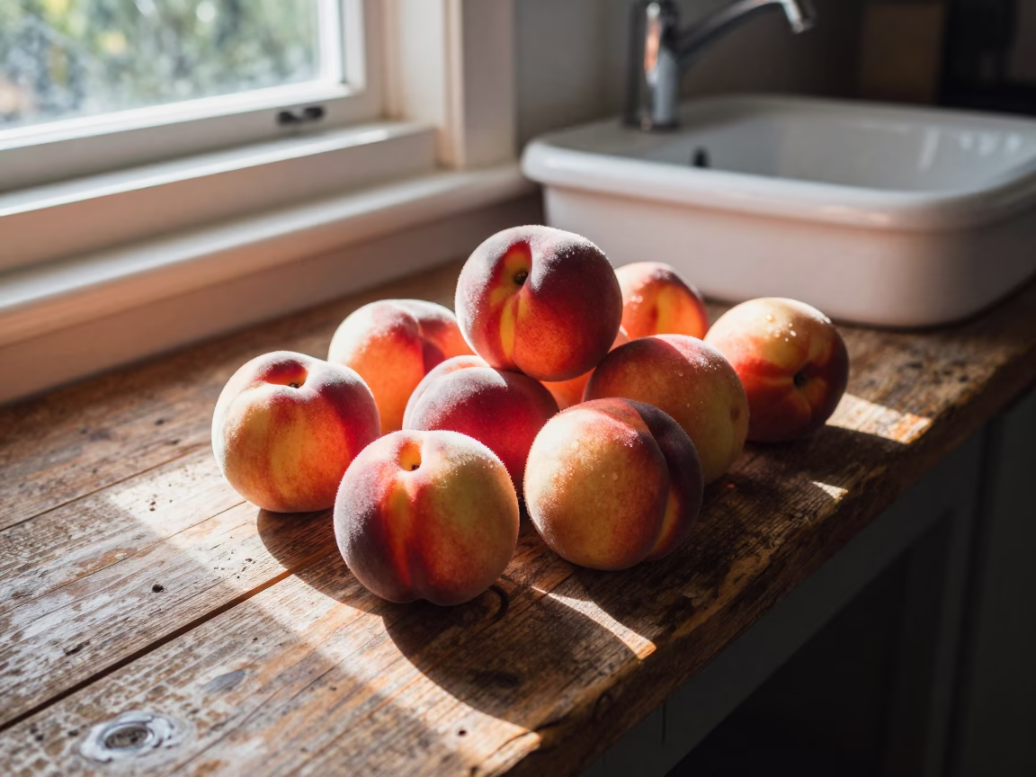 Ripe Nectarines in Perth in in Perth, Australia